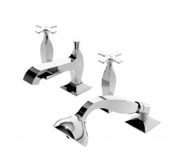 Zucchetti Bellagio Hob Mount Bath Tap Set