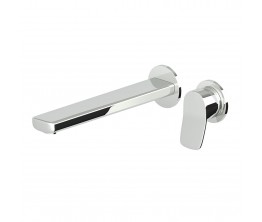 Brim Wall Mount Basin Mixer - 225mm spout