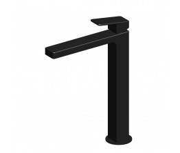 Zucchetti Jingle Basin Mixer With High Spout - Matte Black