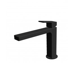 Zucchetti Jingle Basin Mixer With Extended Spout - Matte Black