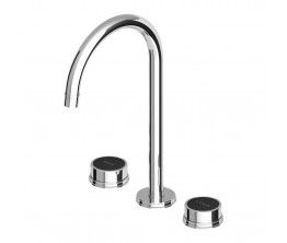 Zucchetti Savoir Basin Set High Spout Embossed Flange