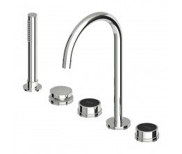 Savoir Hob Mount Bath Tap Set Smooth Flange