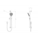 Arcisan Fusion Air handshower and slide rail set_Tech