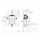 Arcisan low level vanity in-wall concealed cistern | short pipe_tech