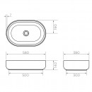 Arcisan 580 x 380 x 140 above counter basin_Tech