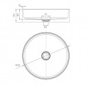 Arcistone Ø400 x 110mm above counter basin - Carrera Marble