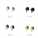 Axus Pin Shower mixer and 3-way diverter_colour finishes