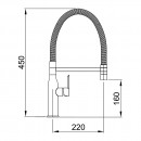 Sink Mixer With Nozzle On Metal Spring_Tech