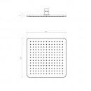 Arcisan 250 x 250mm Showerhead_tech