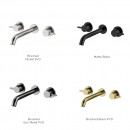 Axus Pin Wall mount basin set - 220mm spout_finishes