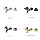 Axus Pin Wall mount basin set - 150mm spout_finishes