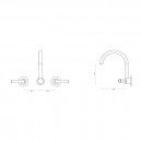 Axus Lever wall mount kitchen or laundry set_Tech