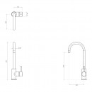 Axus Pin Gooseneck Basin mixer_tech