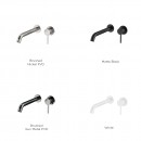 Axus Pin Lever Wall Mount Basin/Bath Mixer 2 plates_finishes