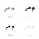 Axus Pin Lever Wall Mount Basin/Bath Mixer 2 plates_finishes