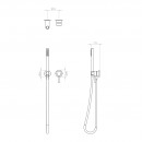 Axus Pin shower mixer and handshower_Tech