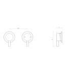 Axus Pin Shower mixer and 3-way diverter_tech