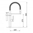 Eneo Sink Mixer With 2 Jet Nozzle And Soap Dispenser_Tech