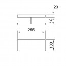 Eneo Double Toilet Roll holder With Shelf_Tech