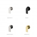 Kibo bath/shower mixer - round back plate_coloured finishes