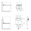 Neion SQ wall faced intelligent toilet 