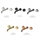 Vierra Wall mount Basin Set - 220mm centre spout_finishes
