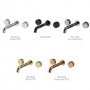 Trillion Wall Mount Basin Set - 220mm centre spout_finishes