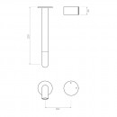 Venn Wall Mixer Set - 220mm spout_tech