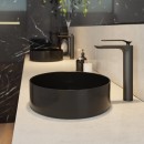 Xoni 400 Thin Round Above Counter Basin - Matte Black_Hero