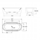 Gala Emma 1800 Freestanding Bath_Tech