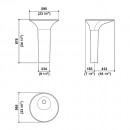 Faraway Round Free Standing Basin_Tech