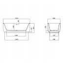 Onkera 1700 Acrylic Freestanding Bath_Tech