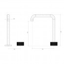 Vierra Basin mixer with extended height squareline spout_tech