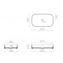 SmartB 640 above counter basin_Tech