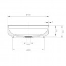 Synergii Stone Ø400 x 120mm above counter basin - Nero Marquina