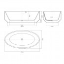 Venn 1750 Oval Solid Surface Bath_Tech