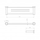 Vierra Metal Shelf 40cm_tech drawing