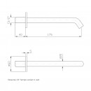 Gill Wall Spout - 175mm length_Tech