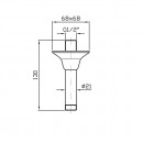 Zucchetti ceiling mounted shower arm_Tech