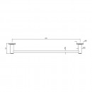 Savoir Towel Rail 60cm Smooth Flange_Tech