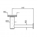 Savoir Toilet Roll Holder Smooth Flange_Tech