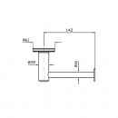 Zucchetti Savoir Toilet Roll Holder Embossed Flange_Tech