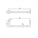 MedaMeda 300mm single towel rail_Tech