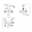 Agora Exposed Bath Tap Set_Tech