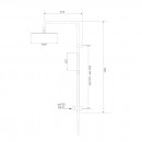 Complete Column - Ø300 Shower Head and Tubular Hand Shower_Tech