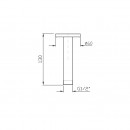Zucchetti ceiling mounted shower arm_Tech