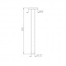 Zucchetti ceiling mounted shower arm_Tech