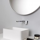 Brim Wall Mount Basin Mixer - 225mm spout_Hero