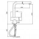 Gill Sink Mixer With Pull Out Spout- 2 Jet Spray_Tech
