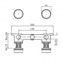 Zucchetti Savoir Wall Tap Set Embossed Flange_Tech